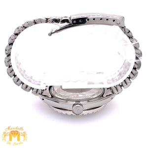 36mm 3.6ct Diamond Rolex Datejust Watch with Stainless Steel Jubilee Bracelet
