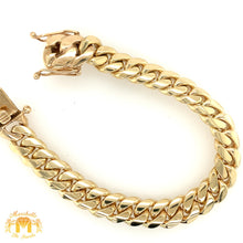 Load image into Gallery viewer, 12mm Yellow Gold Solid Miami Cuban Bracelet VIP