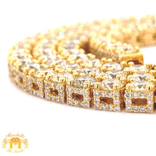 Load image into Gallery viewer, 37.9ct Diamond 14k Gold Tennis Chain (25 pointers, side diamonds)