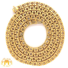 Load image into Gallery viewer, 47.60ct Round Diamond and 14k Gold Tennis Chain (40 pointers)