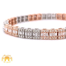 Load image into Gallery viewer, 4.9ct Diamond 14k Gold 5.5mm Strip Bracelet (unisex, choose your color)