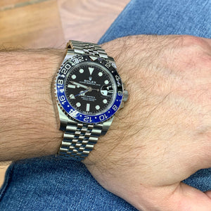 2021 Rolex GMT Master 2 'Batman' Watch with Jubilee Bracelet (40 mm, never worn, papers)