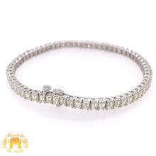 Load image into Gallery viewer, 9.40ct Diamond 14k White Gold Tennis Bracelet (VS clarity diamonds)
