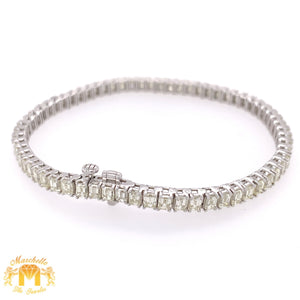 9.40ct Diamond 14k White Gold Tennis Bracelet (VS clarity diamonds)