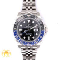 2021 Rolex GMT Master 2 'Batgirl' Watch with Jubilee Bracelet (40 mm, never worn, papers)