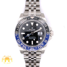 Load image into Gallery viewer, 2021 Rolex GMT Master 2 &#39;Batman&#39; Watch with Jubilee Bracelet (40 mm, never worn, papers)