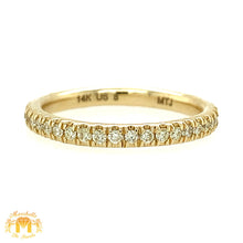 Load image into Gallery viewer, 14k Gold Diamond Eternity Band (choose a color)