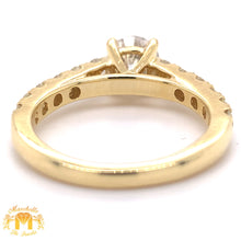 Load image into Gallery viewer, 18k Yellow Gold Engagement Diamond Ring (1.03ct solitaire center stone)