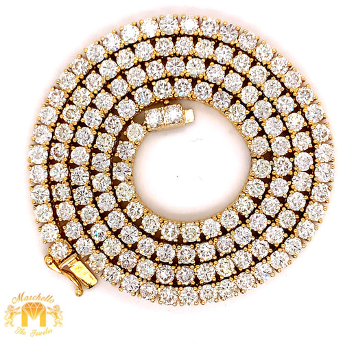 35ct Diamond 14k Gold Tennis Chain (25 pointers)