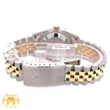 Load image into Gallery viewer, 36mm Stainless Steel Rolex Datejust Watch with Two-tone Jubilee Bracelet (quick-set, custom diamond dial)