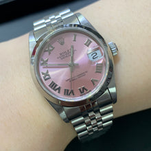 Load image into Gallery viewer, 31mm Rolex Datejust Watch with Stainless Steel Jubilee Bracelet (quick-set, pink dial)