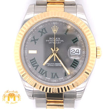 Load image into Gallery viewer, 41mm Rolex Datejust 2 Watch with Two-tone Oyster Band and Fluted Bezel (Wimbledon dial)