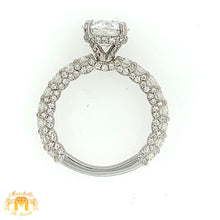Load image into Gallery viewer, 4.07ct Diamond 18k White Gold Engagement Ring (GIA certified 2.06ct center diamond)