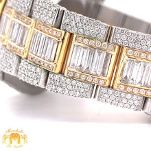 Load image into Gallery viewer, 41mm Diamond Rolex Datejust 2 Watch with Two-tone Oyster Bracelet (Wimbledon dial, iced out)