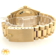 Load image into Gallery viewer, 18k Gold 36mm Rolex Day Date Presidential Diamond Watch (custom diamond bezel)