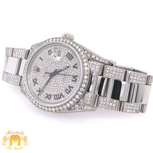 Load image into Gallery viewer, 36mm Stainless Steel Rolex Datejust Watch with Custom Diamond Dial and Oyster Bracelet (quick-set)