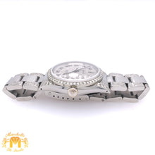 Load image into Gallery viewer, 36mm Stainless Steel Rolex Datejust Watch with Custom Diamond Dial and Oyster Bracelet (quick-set)