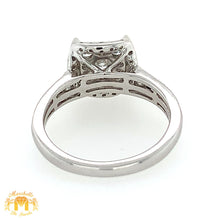Load image into Gallery viewer, 14k White Gold Ladies&#39; Square Diamond Ring