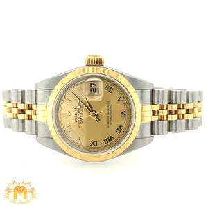 26mm Ladies’ Rolex Datejust Watch with Two-tone Jubilee Bracelet (quick set, champagne dial)