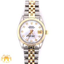Load image into Gallery viewer, 31mm Rolex Datejust Watch with Two-tone Jubilee Bracelet (non-quick set, diamond hour markers)