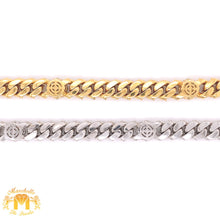 Load image into Gallery viewer, 14k Gold 8.5MM Fancy Miami Cuban Link Diamond Chain (box clasp)