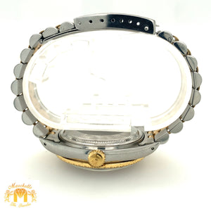 36mm Rolex Datejust Diamond Watch with Two-tone Jubilee Bracelet (quick-set, midnight dial)