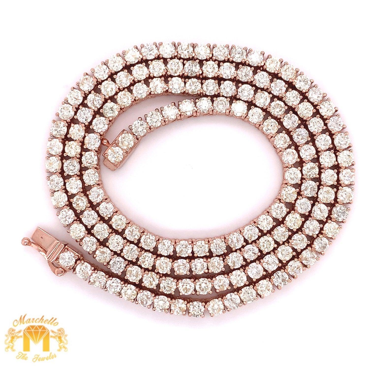 14k Gold Tennis Diamond Chain (15 pointers)