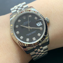 Load image into Gallery viewer, 31mm Rolex Datejust Watch with Stainless Steel Jubilee Bracelet (newer model, pink fluted bezel)