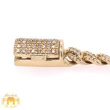 Load image into Gallery viewer, Gold and Diamond 5mm Miami Cuban Bracelet (solid, box clasp)