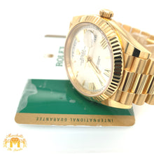 Load image into Gallery viewer, 41mm Rolex Day Date II Presidential Watch with Gold Oyster Bracelet (gold roman numerals, rolex papers)