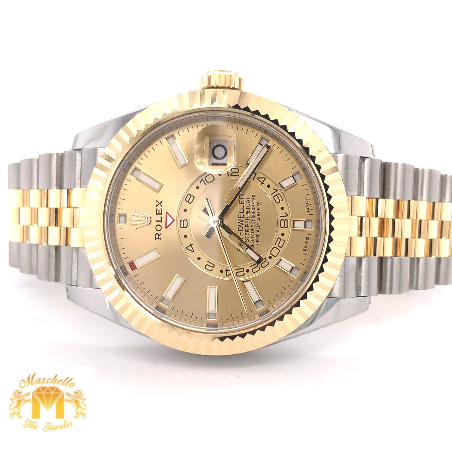 Rolex Sky-dweller Watch with Two-tone Jubilee Bracelet (year 2022, papers)