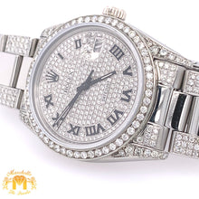 Load image into Gallery viewer, 36mm Stainless Steel Rolex Datejust Watch with Custom Diamond Dial and Oyster Bracelet (quick-set)