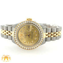 Load image into Gallery viewer, 26mm Ladies’ Rolex Datejust Diamond Watch with Two-tone Jubilee Bracelet (custom diamond dial)