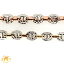Load image into Gallery viewer, 5.86ct Diamond and Gold 8.5mm Box Clasp Mariner Link Chain (choose a color)