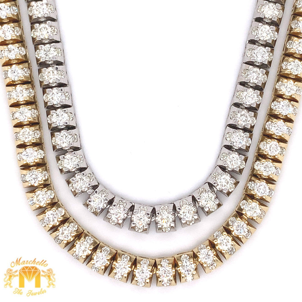 14k Gold Choker Necklace with Round Diamond