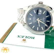 Load image into Gallery viewer, 41mm Rolex Datejust 2 Watch with Stainless Steel Jubilee Bracelet (royal blue dial, papers)
