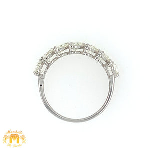 18k White Gold 7 Hearts Ladies' Diamond Ring (VS diamonds)