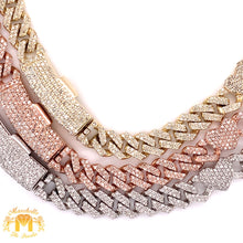 Load image into Gallery viewer, 6ct Diamond 10k Gold 7MM Miami Cuban Heart Chain (solid, banana clasp, choose your color)