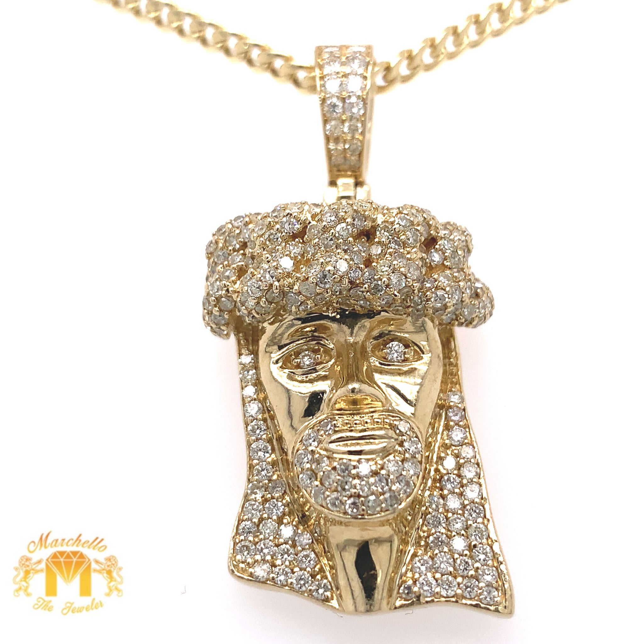 Cuban link jesus on sale piece