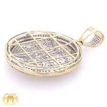 Load image into Gallery viewer, Gold and Diamond Tree of Life Pendant, 2mm Ice Link Chain