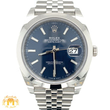 Load image into Gallery viewer, 41mm Rolex Datejust 2 Watch with Stainless Steel Jubilee Bracelet (royal blue dial, papers)