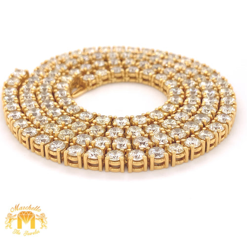 47.60ct Round Diamond and 14k Gold Tennis Chain (40 pointers)