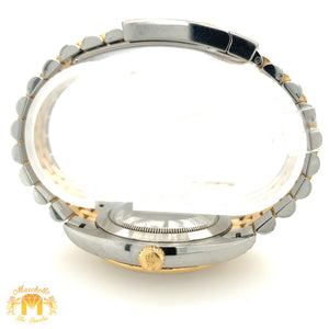 4ct Diamond 41mm Rolex Datejust 2 Watch with Two-tone Jubilee Bracelet (fluted bezel)