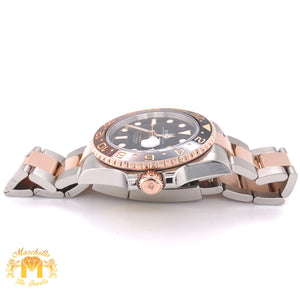 Rolex GMT Master 2 'Root Beer' Watch with Two-tone Oyster Bracelet (40 mm, papers)