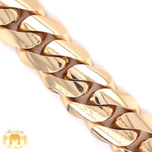 Load image into Gallery viewer, 20mm 14k Yellow Gold Solid Miami Cuban Bracelet VIP