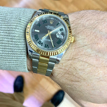 Load image into Gallery viewer, 41mm Rolex Datejust 2 Watch with Two-tone Oyster Band and Fluted Bezel (Wimbledon dial)