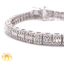 Load image into Gallery viewer, 4.9ct Diamond 14k Gold 5.5mm Strip Bracelet (unisex, choose your color)