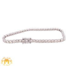 Load image into Gallery viewer, Gold and Diamond Tennis Bracelet (illusion setting)