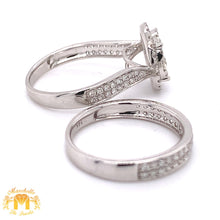 Load image into Gallery viewer, 14k White Gold 2-piece Wedding Diamond Rings Set