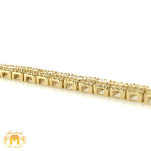 Load image into Gallery viewer, 4.9ct Diamond 14k Gold 5.5mm Strip Bracelet (unisex, choose your color)